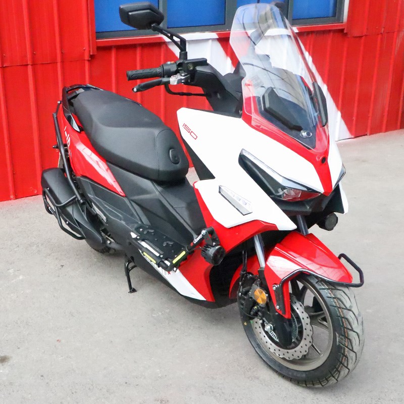 适合光阳H150保护杠防摔保险杠排气侧杠防滑脚踏板射灯简约护杠 - 图0