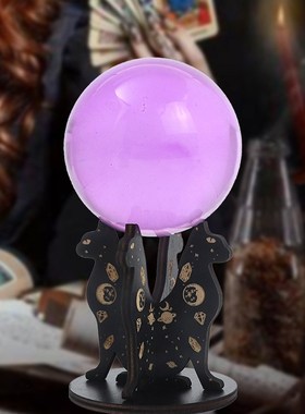 木质水晶球支架摆件背景装饰视频拍照水晶球底座拼接暗黑风小摆件