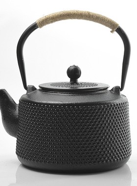 售楼处样板房茶室茶壶铁壶茶具古典复古中式书橱博古架铁壶摆件