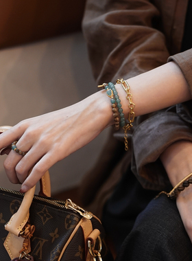 许多福 天然A货翡翠蓝调天然绿奇楠银戒指 男女款