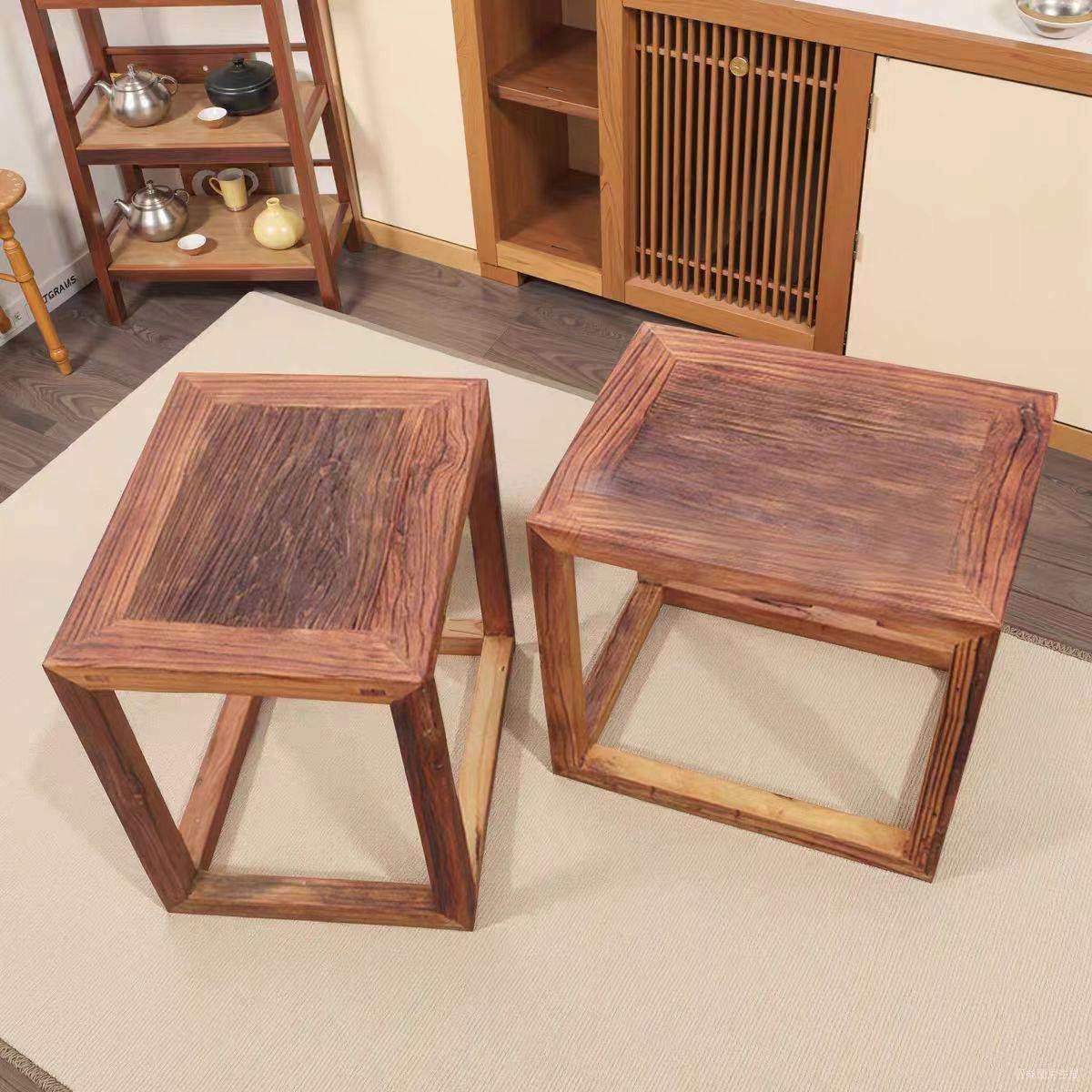 新中式老榆木茶桌免漆长方形茶桌办公洽谈茶桌家用实木方形餐桌,淘宝优惠券,粉丝福利购,淘宝优惠卷