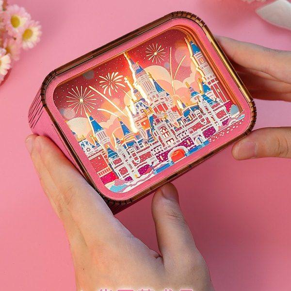 3D立体梦幻木雕小夜灯公主城堡奇幻仙境创意少女心送女生日礼物,淘宝优惠券,粉丝福利购,淘宝优惠卷