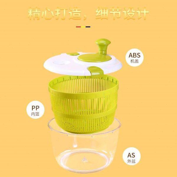 蔬菜脱水器沙拉甩干机手动脱水机家用洗菜神器蔬菜甩水器沥水篮盆,淘宝优惠券,粉丝福利购,淘宝优惠卷