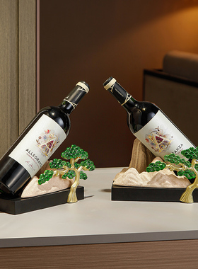 欢迎松木酒架饰品无障碍豪华高端客厅办公室斜酒柜饰品乔装礼品