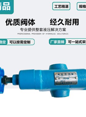 液压溢流阀管式YF-L10H1 YF-L10H2 YF-L10H4安全液压阀手动调压阀