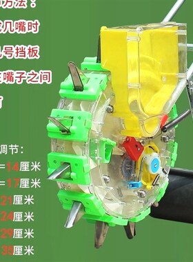 新款手推式玉米黄豆播种机精点播机多功能种植机器耐用万能播种机