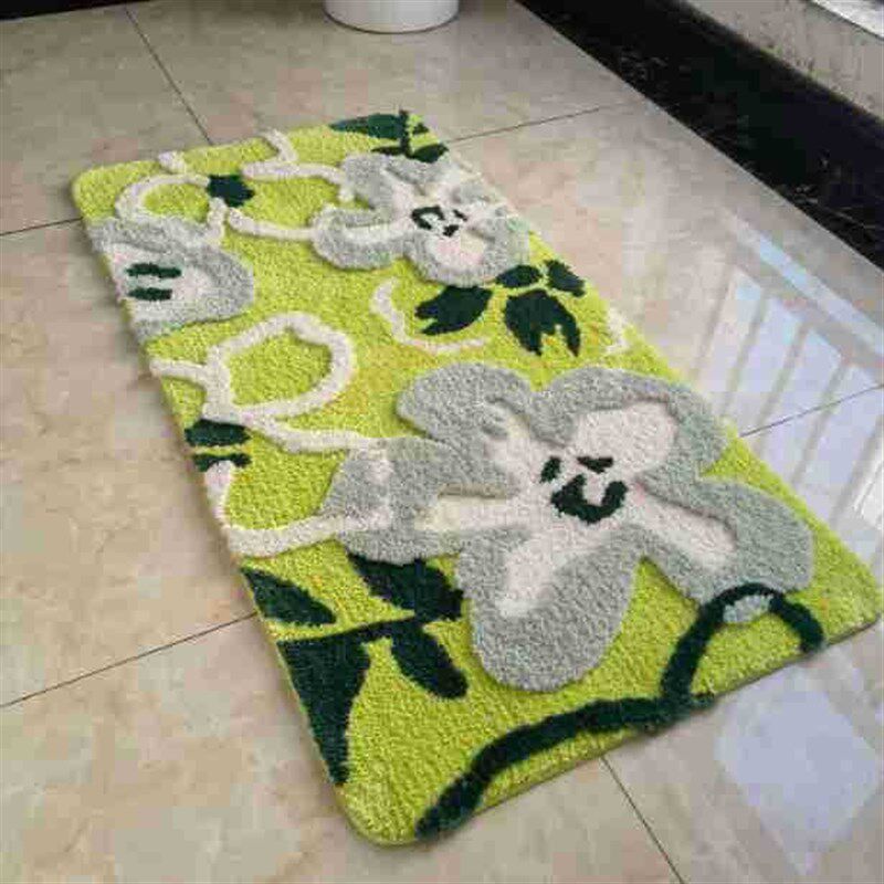 French cream style carpet class bedroom room bedside blanket living room plush floor mat plush