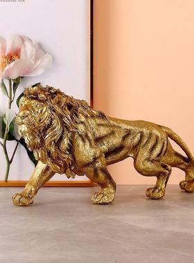 镇宅狮子王高级感大气摆件