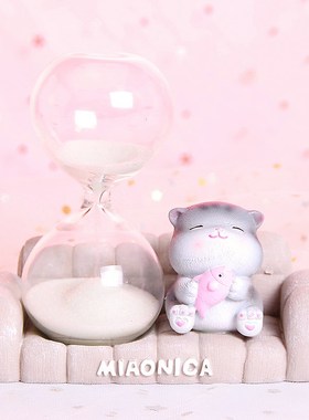 喵妮卡存钱罐小夜灯沙漏音乐盒沙发房子造型可爱动物摆件家居装饰