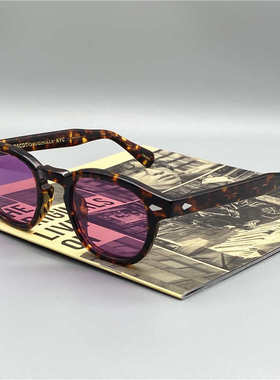 moscot玛士高黑框紫色墨镜男女复古潮lemtosh白百何