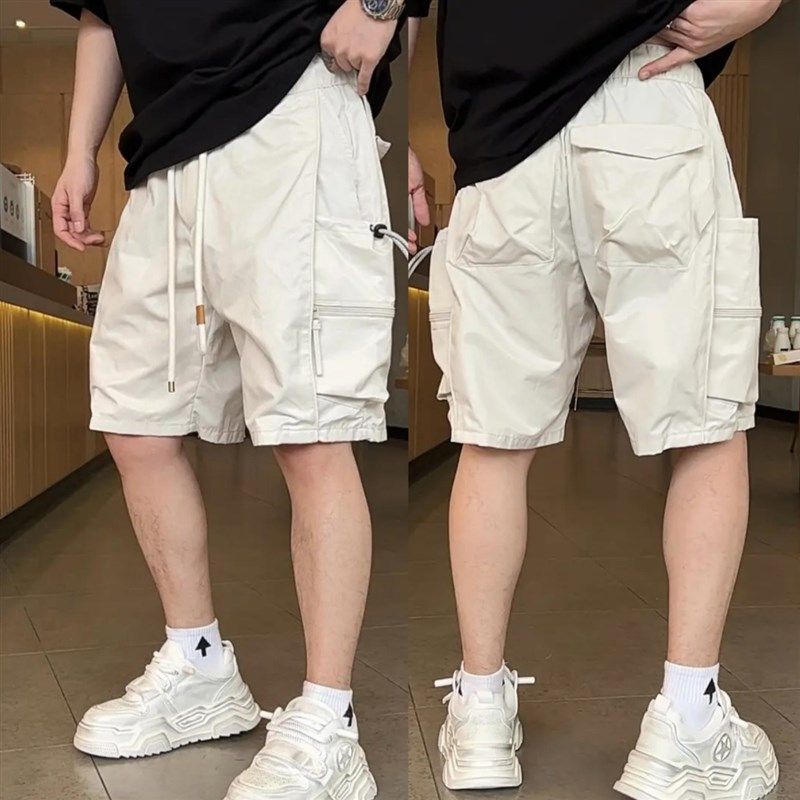 夏季美式潮牌工装多口袋休闲短裤男士时尚户外百搭直筒透气五分裤,淘宝优惠券,粉丝福利购,淘宝优惠卷