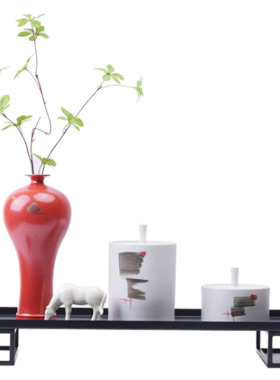 新茶壶陶瓷瓶器样板间样品屋展示中心玄关处酒店客厅茶室装饰摆设