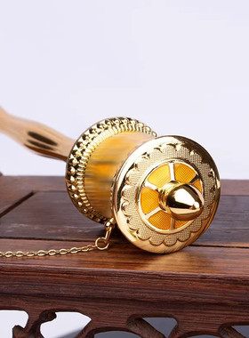 多款德田手摇转金轮静音彩绘锌合金电镀工艺手摇转金筒