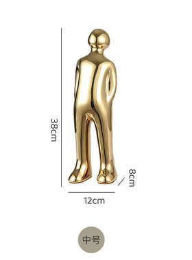 样板房人物摆件玄关北欧装饰品艺术奢软酒柜电视柜客厅轻简约现代