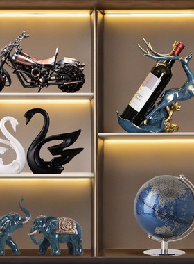 高级感北欧现代酒柜装饰品办公室家居客厅电视柜轻奢摆件轻奢热采