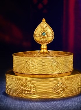 普门庵纯铜曼扎盘设计八吉祥曼茶罗学院曼扎10cm12cm