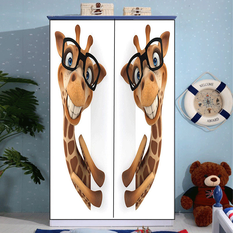 佩奇墙门木门翻新门纸自粘创意玻璃衣橱卧室旧门翻新防水,淘宝优惠券,粉丝福利购,淘宝优惠卷