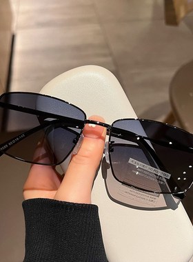 级感偏光墨镜男士大脸显瘦弹簧腿不夹脸防紫外线遮阳太阳眼镜潮