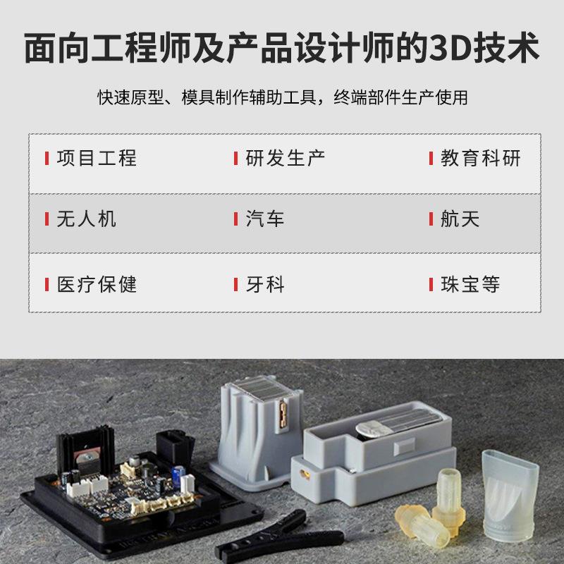 Formlabs工业级3d打印机Stratasys高精度FDM塑料全彩色光固化sls - 图0
