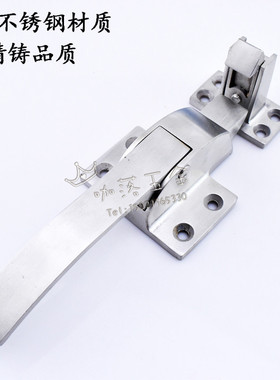 不锈钢烘箱雀仔锁烤箱广式拉手安全防爆锁可调节拉手冷库冰柜门锁