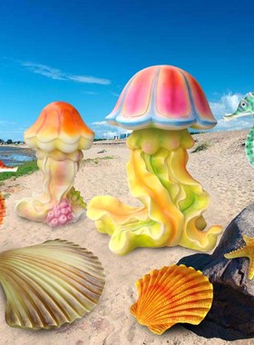 海洋植物动物 工艺品雕塑 园林小区景观海草珊瑚创意装饰饰品