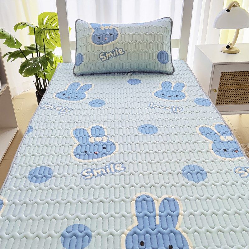 乳胶席冰丝凉席学生宿舍0.9米寝室单人床夏凉软席子可折叠90x200,淘宝优惠券,粉丝福利购,淘宝优惠卷