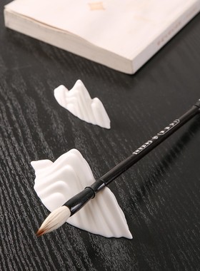 白瓷假山小创意微景观造景陶瓷客厅玄关中式装饰品摆设