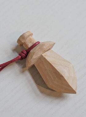 OHE|红绳桃木剑手工雕刻汽车挂饰祝福生日礼物好运摆件小胖剑平安