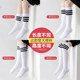 Summer socks ເດັກຊາຍແລະເດັກຍິງບາງໆບານເຕະ combed ຖົງຕີນນັກສຶກສາຝ້າຍ