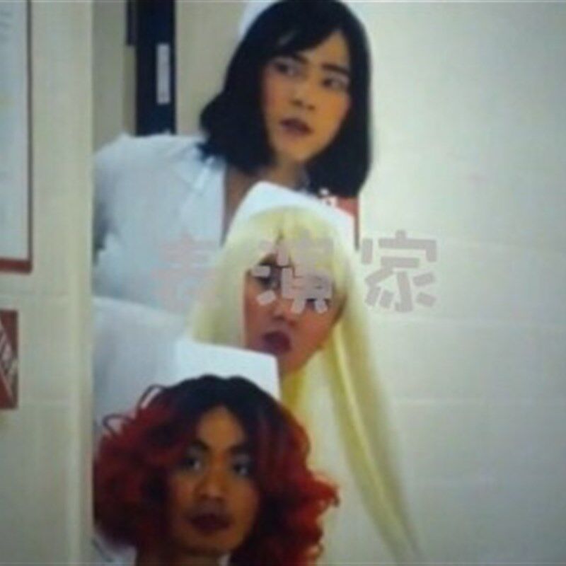 舞台搞笑表演反串假发男扮女装假发逼真直播道具网红头套cos假发,淘宝优惠券,粉丝福利购,淘宝优惠卷