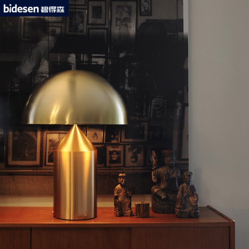 意大利设计师台灯沙发旁蘑菇灯卧室床头灯极简办公桌台灯书房台灯 - 图0