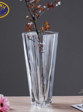 捷克进口BOHEMIA水晶玻璃时尚现代欧式花器客厅落地大号花瓶