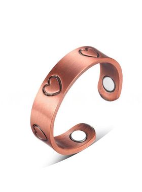 戒指轻奢众红铜纯铜开口