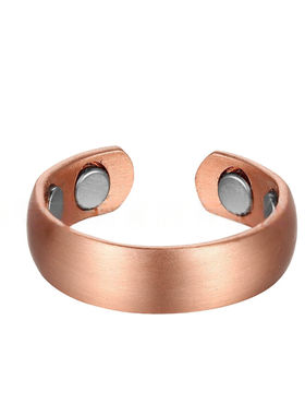 磁性戒指时尚纯铜戒指可调节