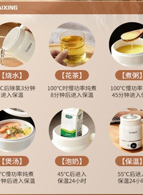 女士一人养生杯2025新养生壶炖煮一体J办公室小型工位烧水陶瓷便