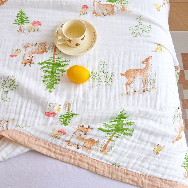 六层纯棉纱布盖被盖毯午睡毯子毛巾被夏季幼儿园儿童婴儿宝宝被子,淘宝优惠券,粉丝福利购,淘宝优惠卷