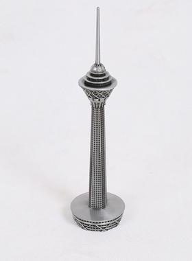 伊朗默德塔金属工艺品摆件家居模型摄影道具酒柜装饰X品创意纪念