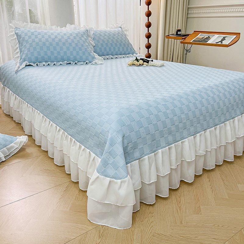 夏季a类母婴豆豆凉席三件套床盖款可机洗高端提花冰丝空调软席子,淘宝优惠券,粉丝福利购,淘宝优惠卷