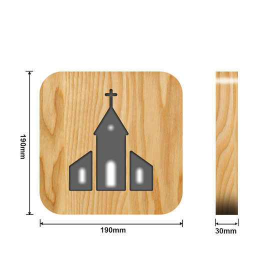 Craft solid wood hollow wood lamp creative hollow USB night light bedroom table place visit birthday Christmas gift