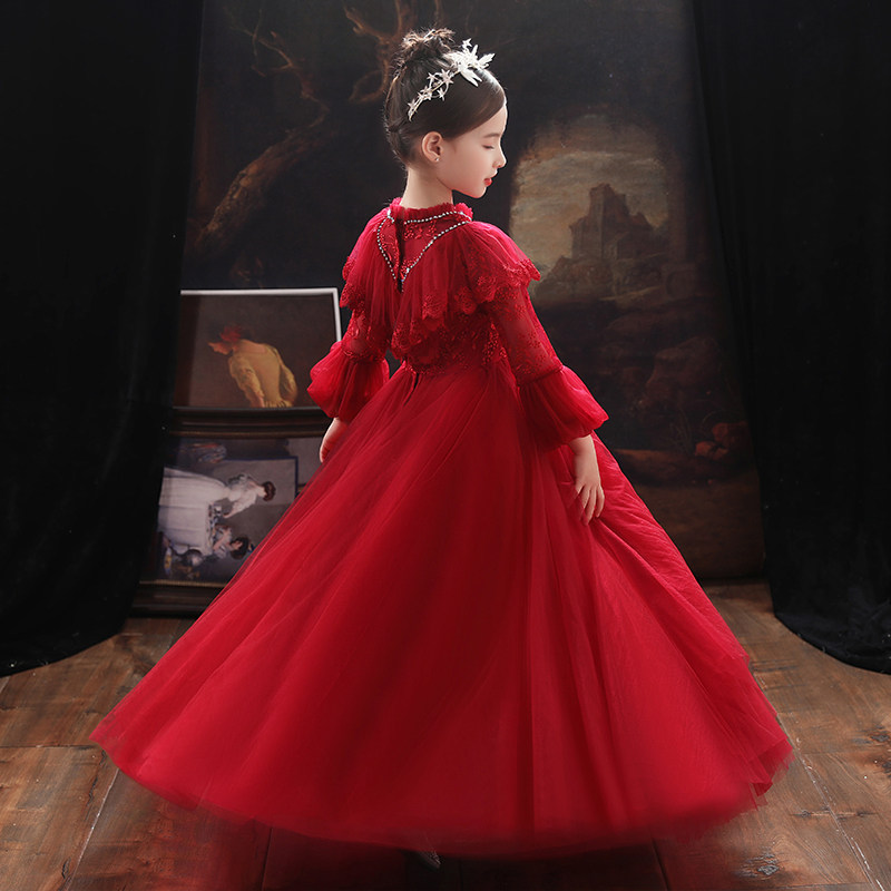 女童公主裙儿童婚纱小花童晚礼服洋气钢琴主持人走秀表演出服高端,淘宝优惠券,粉丝福利购,淘宝优惠卷