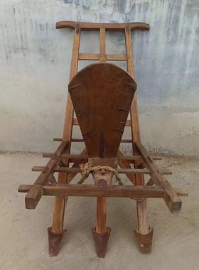 民俗老物件农耕文化旧农具风车木犁水车播种机村史馆展览怀旧摆件