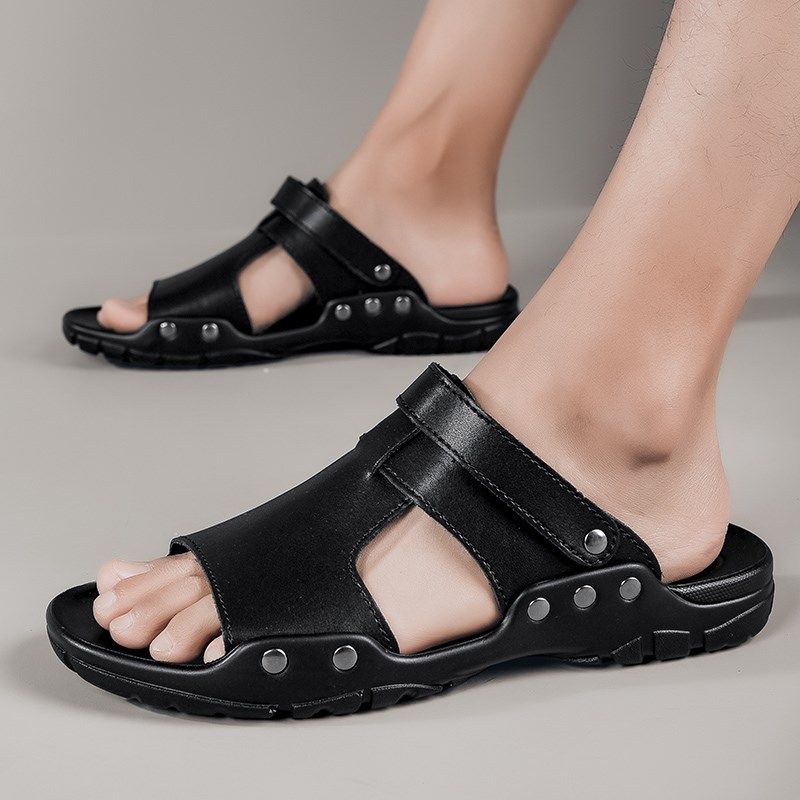 特大码凉鞋男47夏季真皮拖鞋加肥48加宽49沙滩鞋50外贸51超大号52,淘宝优惠券,粉丝福利购,淘宝优惠卷