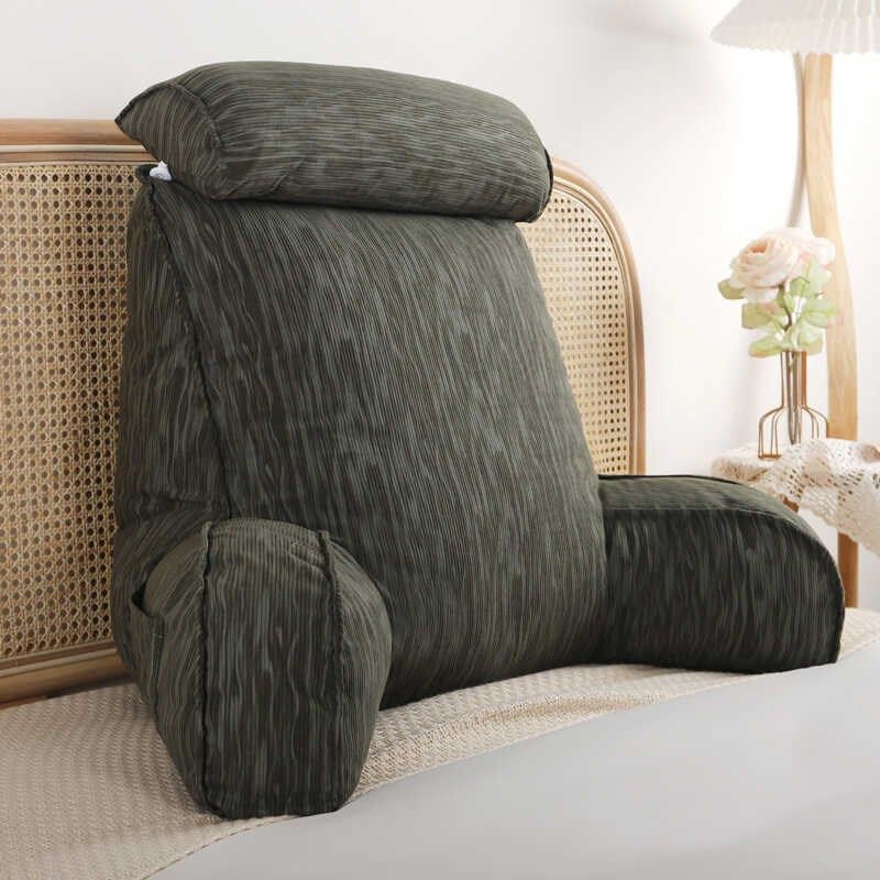 Bedside soft bag back cushion bed pregnant women cushion pillow sofa reading neck protector waist protector bay window waist support removable pillow