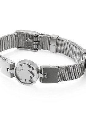 日韩风新款 不锈钢电镀 小女孩网状表带手链 三色可选 可代发