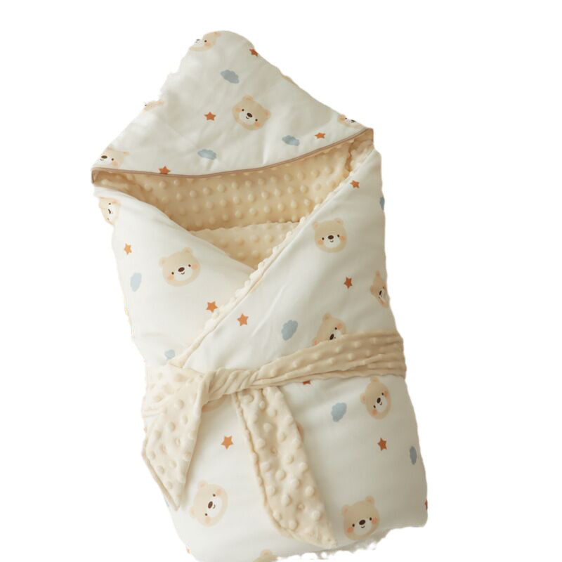 婴儿抱被全棉针织安抚豆豆绒可拆洗脱单秋冬加厚包被盖被四季可用,淘宝优惠券,粉丝福利购,淘宝优惠卷