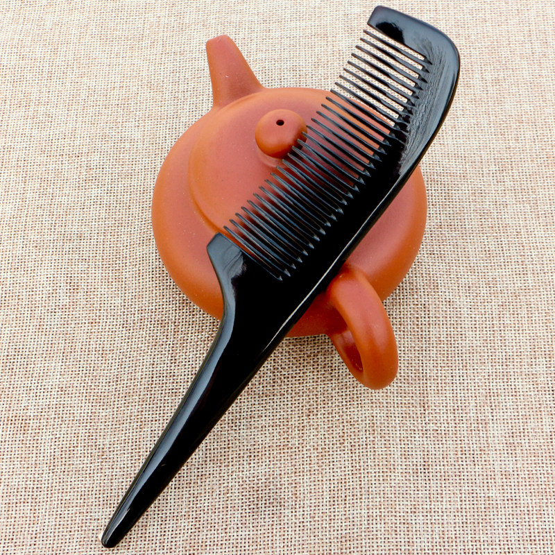天然牛角梳子个人护理洁头皮洗漱尖尾盘发挑梳分发造型梳长,淘宝优惠券,粉丝福利购,淘宝优惠卷