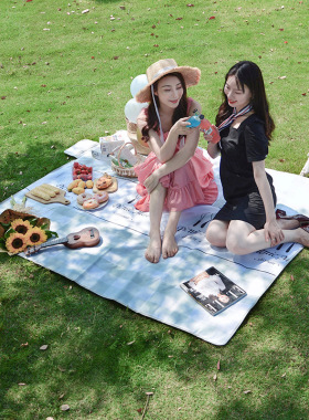 居家家户外野餐垫防潮垫加厚春游垫子便携郊游露营防水野炊地垫