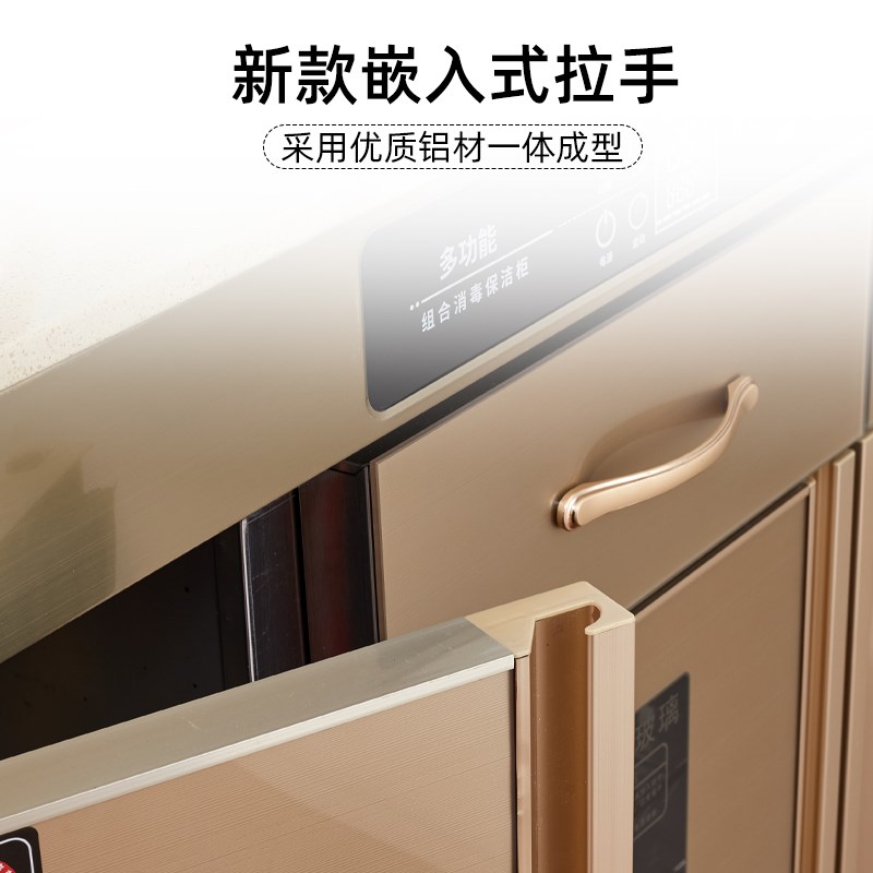 Olanbao marble tea cabinet disinfection cabinet commercial dining double door with drawer hotel restaurant sideboard