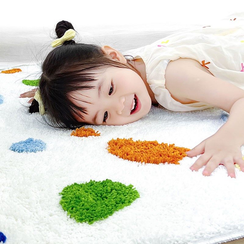 创意色彩客厅加厚植绒地毯书房爬行毯家用茶几沙发地垫卧室床边毯,淘宝优惠券,粉丝福利购,淘宝优惠卷