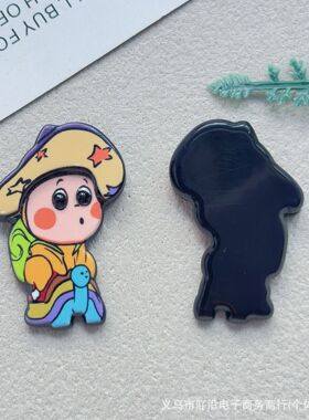 星星人卡通醋酸配件DIY手工发夹